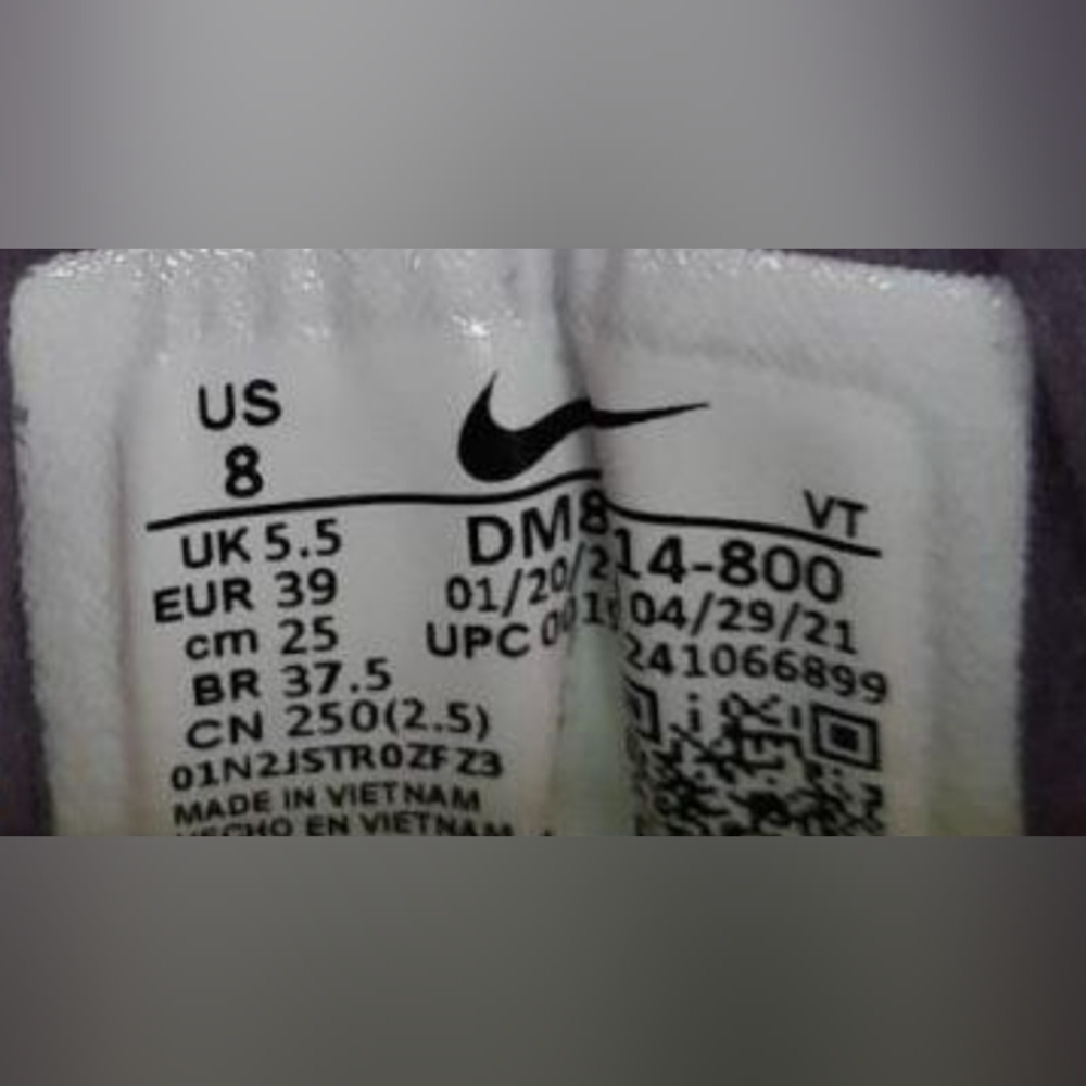 Nike Waffle One "Active Fuchsia" Sneakers Size 8 Like New MSRP 100  - Picture 6 of 7